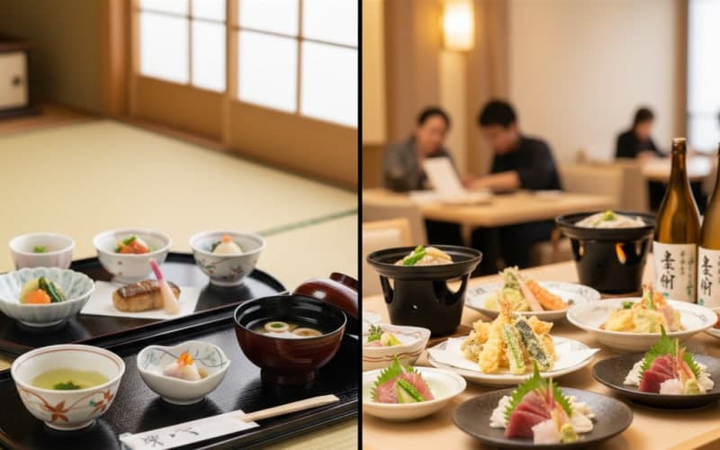 懐石料理と会席料理の決定的な違いを簡単解説!文化と作法から紐解く完全ガイド