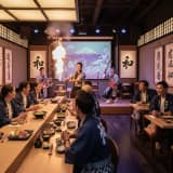 外国人観光客向け:日本の伝統食文化を体験できるエンターテイメント性高いレストラン選び
